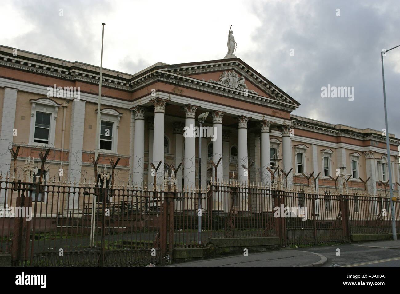 site of former crumlin road courthouse north belfast northern ireland Stock Photo
