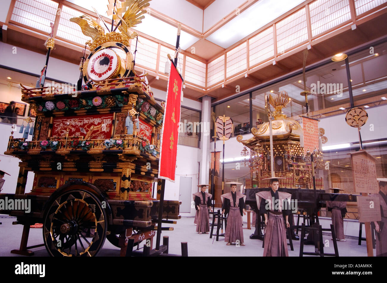 Yatai kaikan Festival Floats exhibition hall takayama city gifu