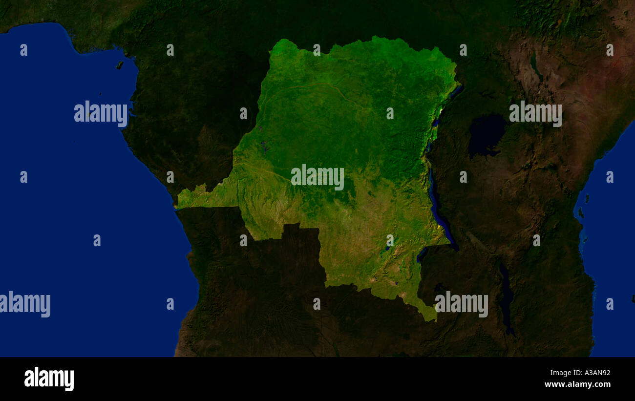 Map democratic republic of the congo hi-res stock photography and ...