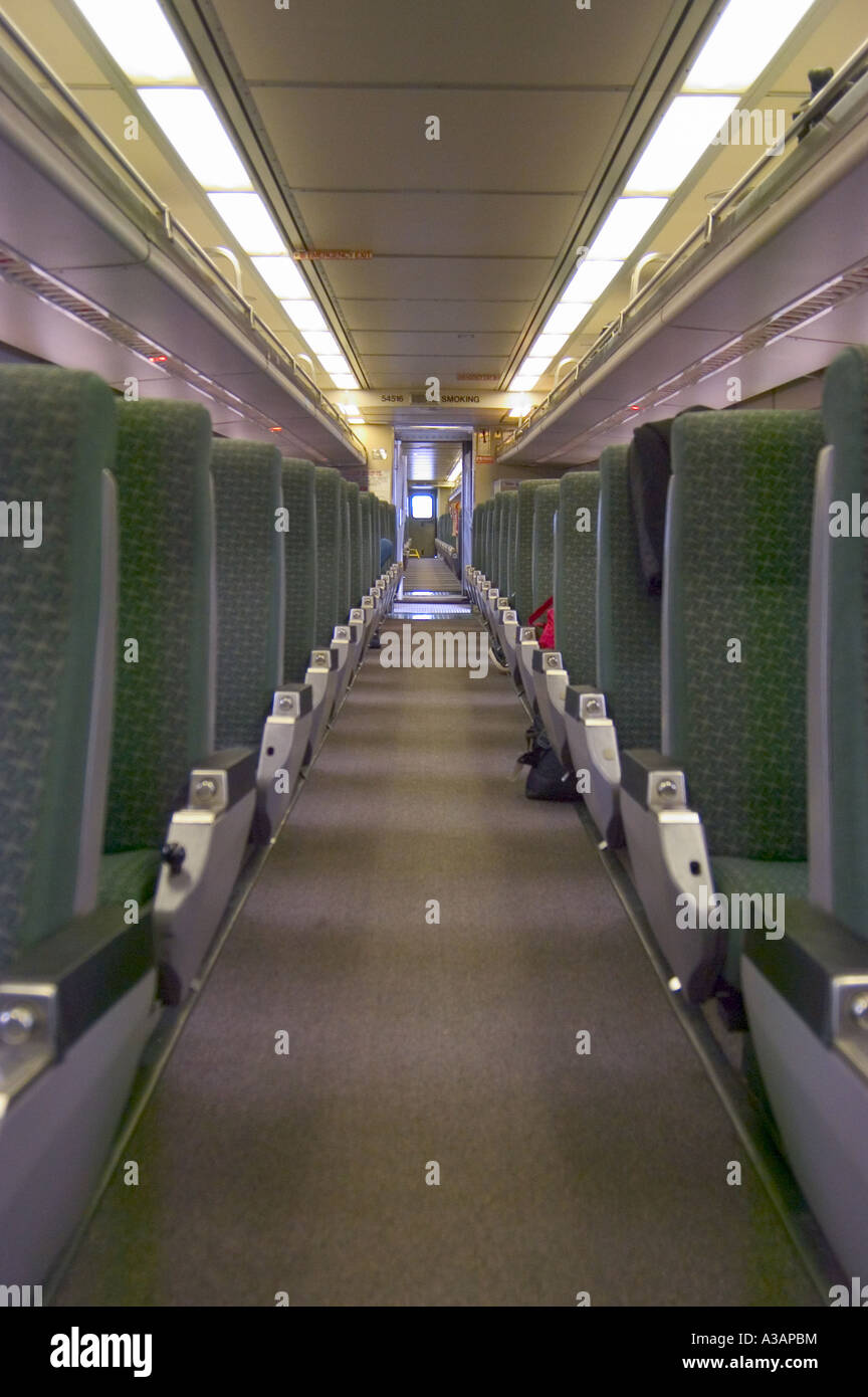 P26 001 Amtrak Train Interior Stock Photo 10726375 Alamy