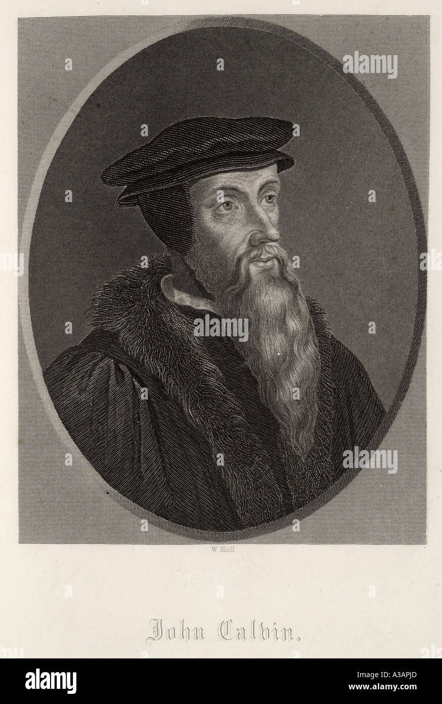 John Calvin French France theologian 1509 1564 reformer 16th century leader Protestant reformation Calvinism Christian religion Stock Photo