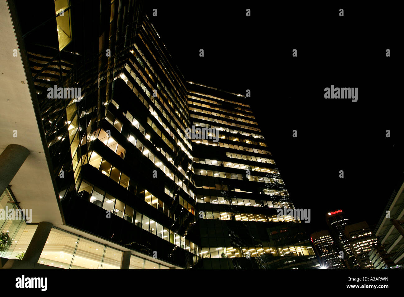 Downtown Calgary at night Stock Photo - Alamy