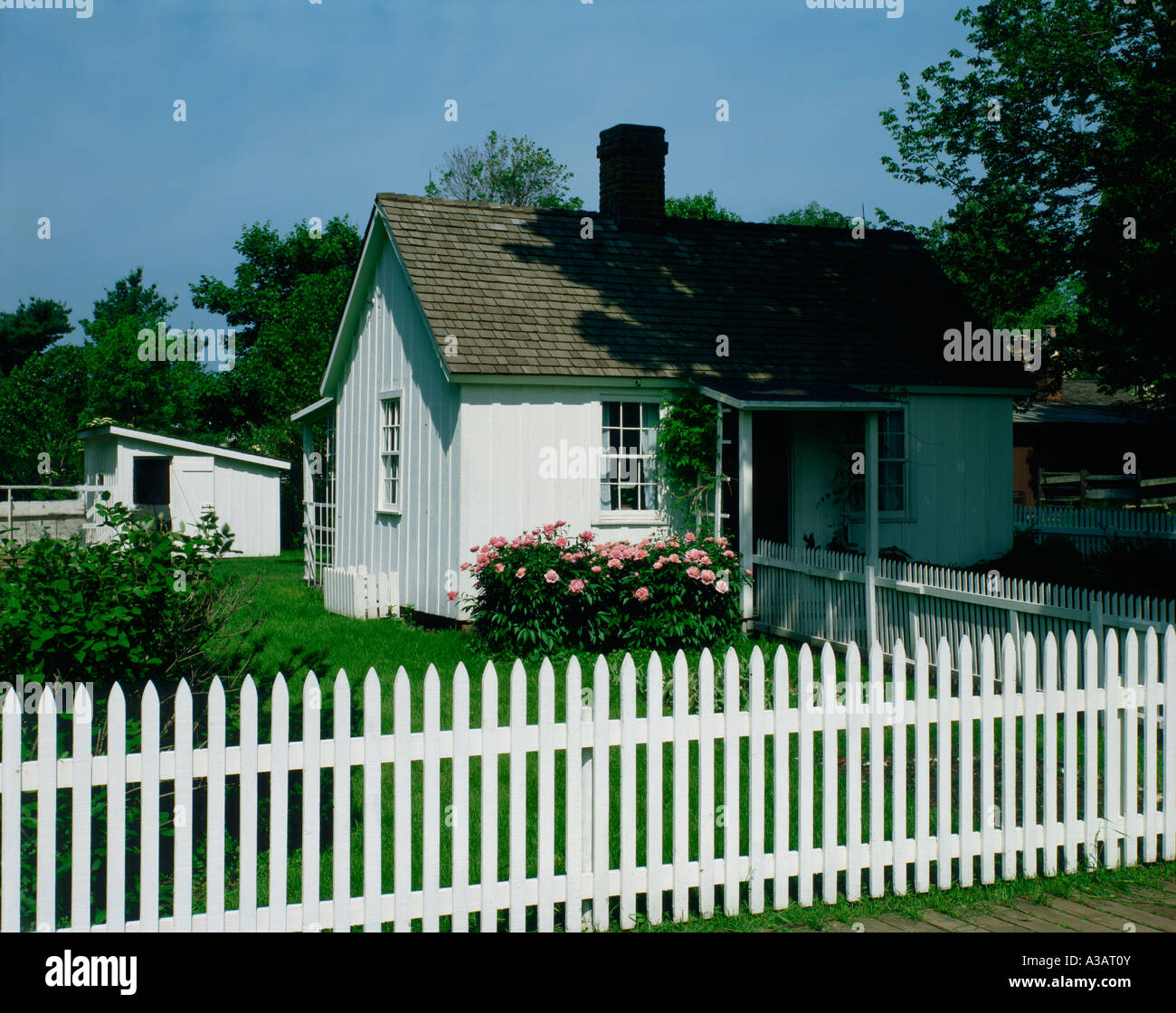 Birthplace of Herbert Hoover in West Branch in Iowa Former President of