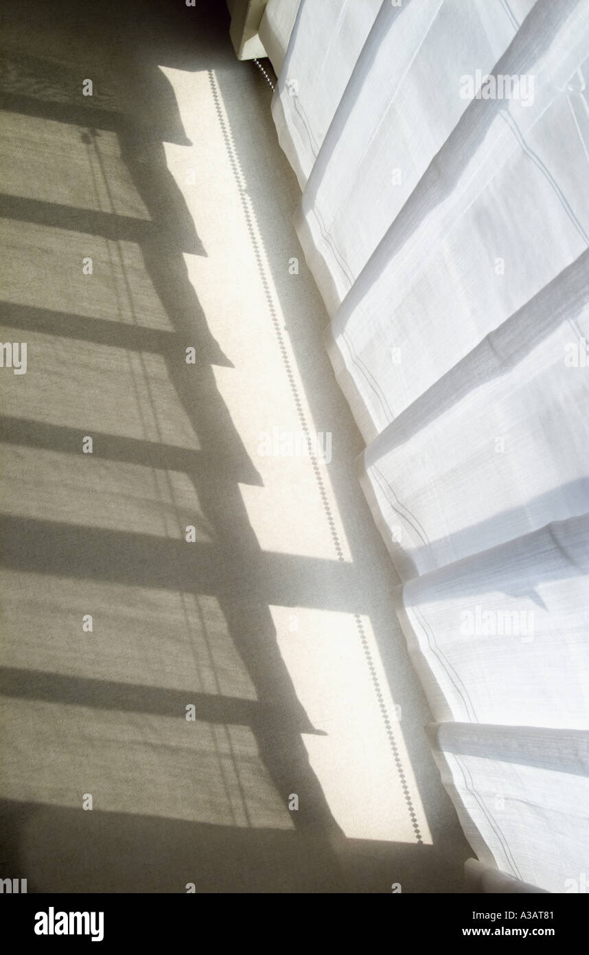 Shadow of window blind Stock Photo