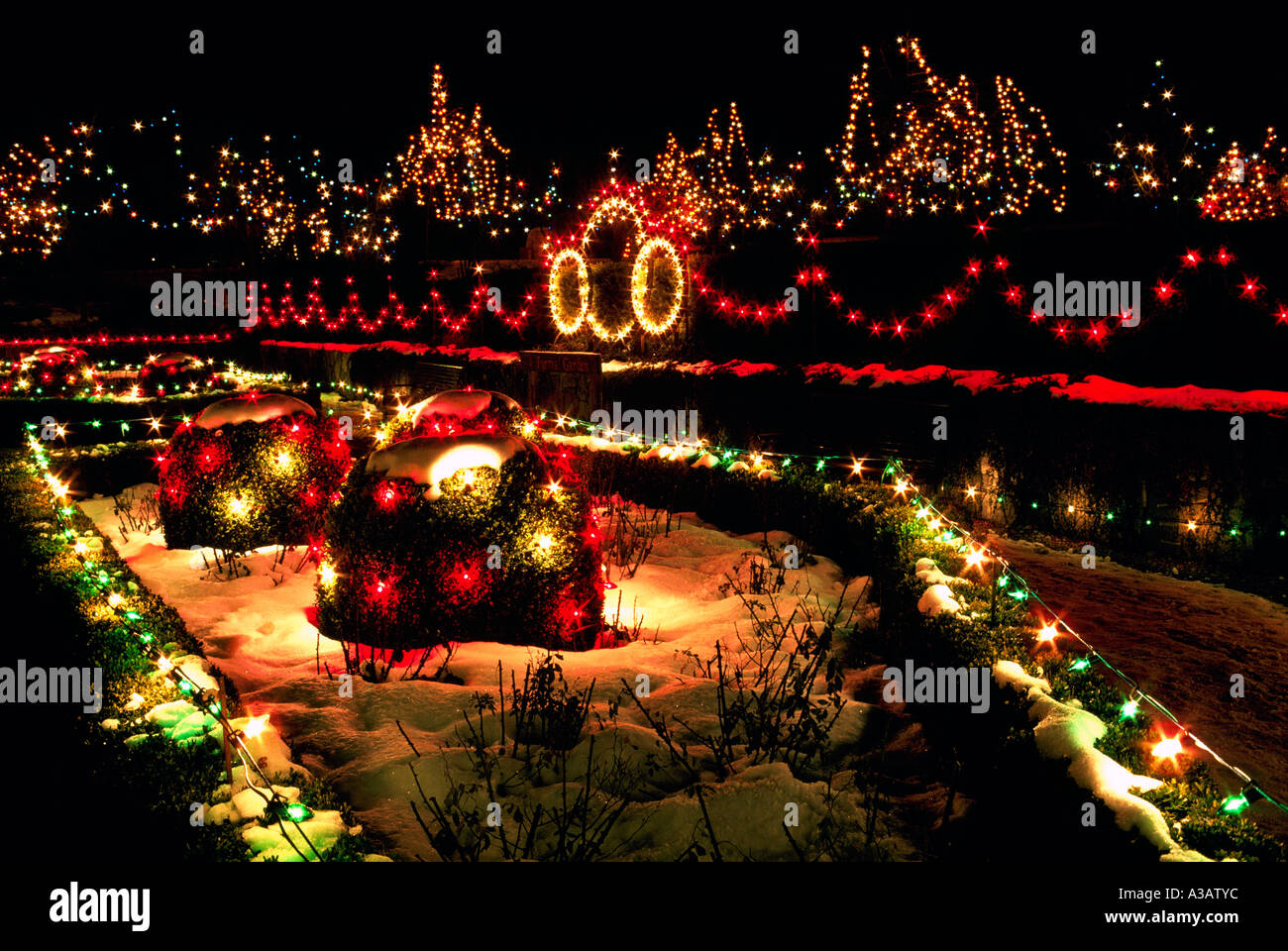 Christmas lights vandusen botanical garden van dusen botanical gardens