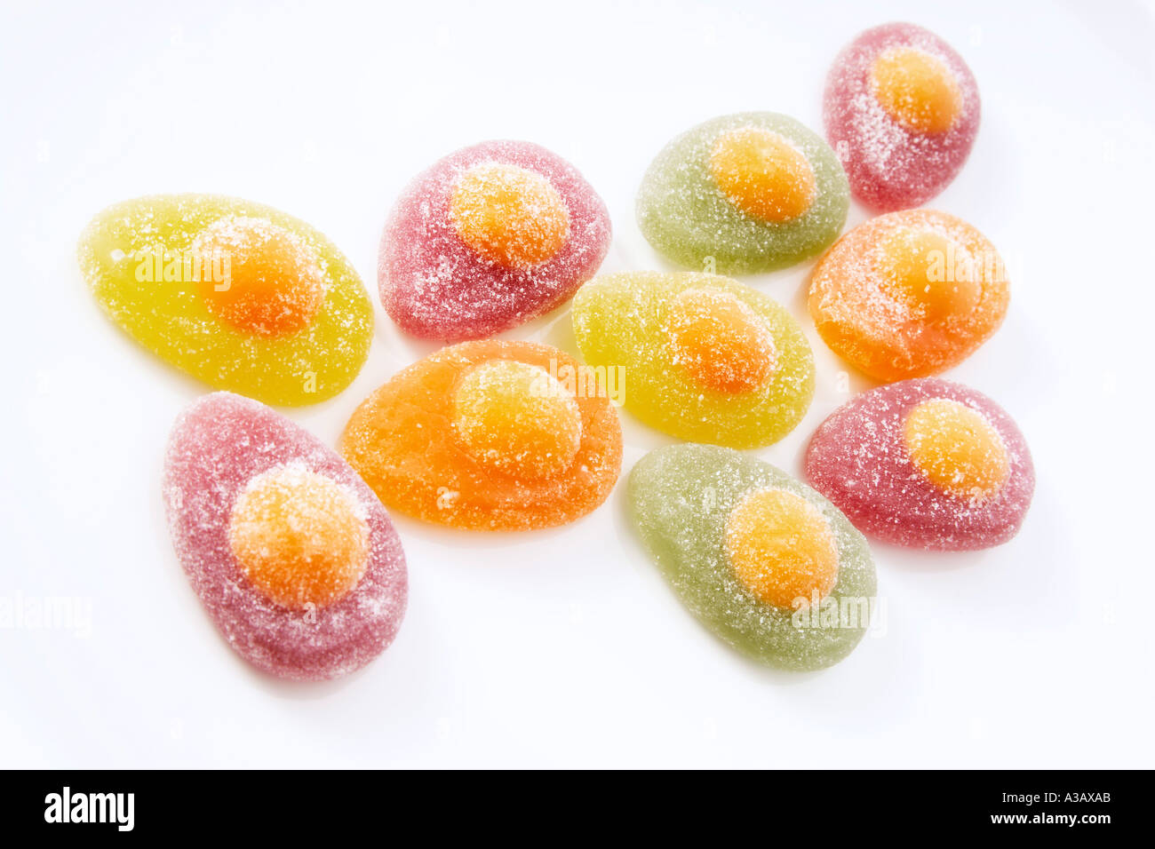 Jelly eggs, close-up Stock Photo