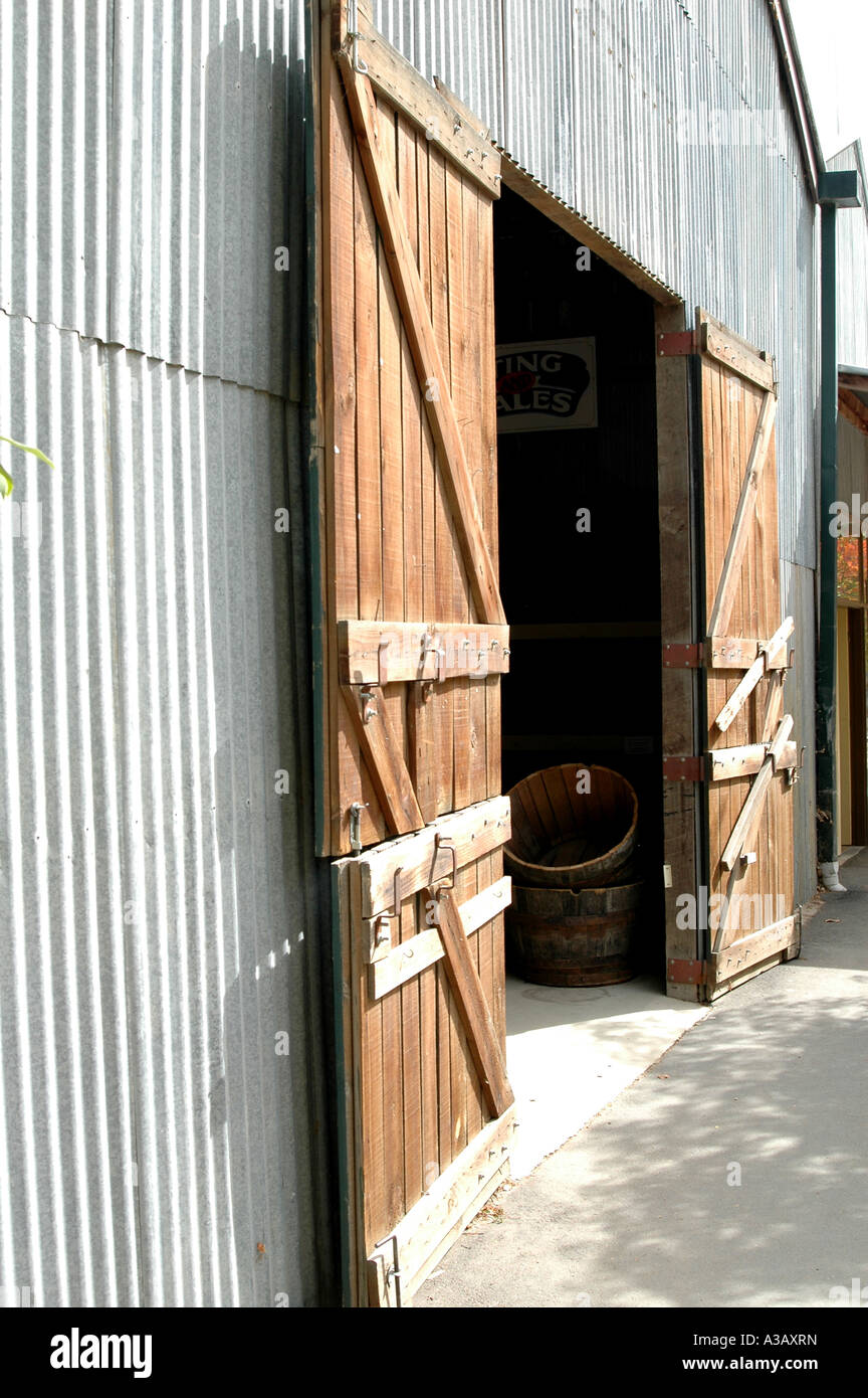 Old Barn Half Open Door Stock Photo 1007441737