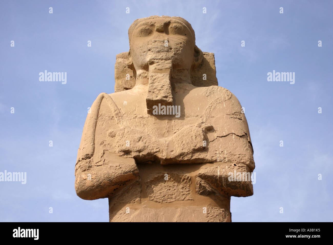 Statue of pharaoh, Temple of Amun, Karnak, Luxor, Egypt Stock Photo - Alamy
