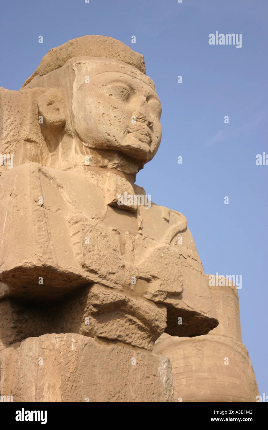 Statue of pharaoh, Temple of Amun, Karnak, Luxor, Egypt Stock Photo - Alamy