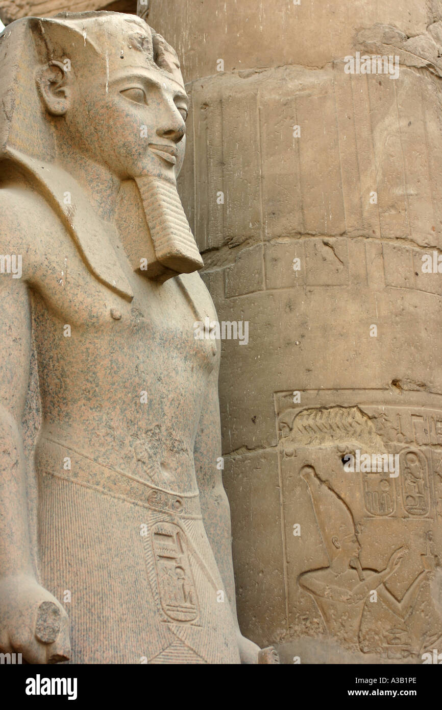 Statue of pharaoh, Luxor Temple, Luxor, Egypt Stock Photo - Alamy