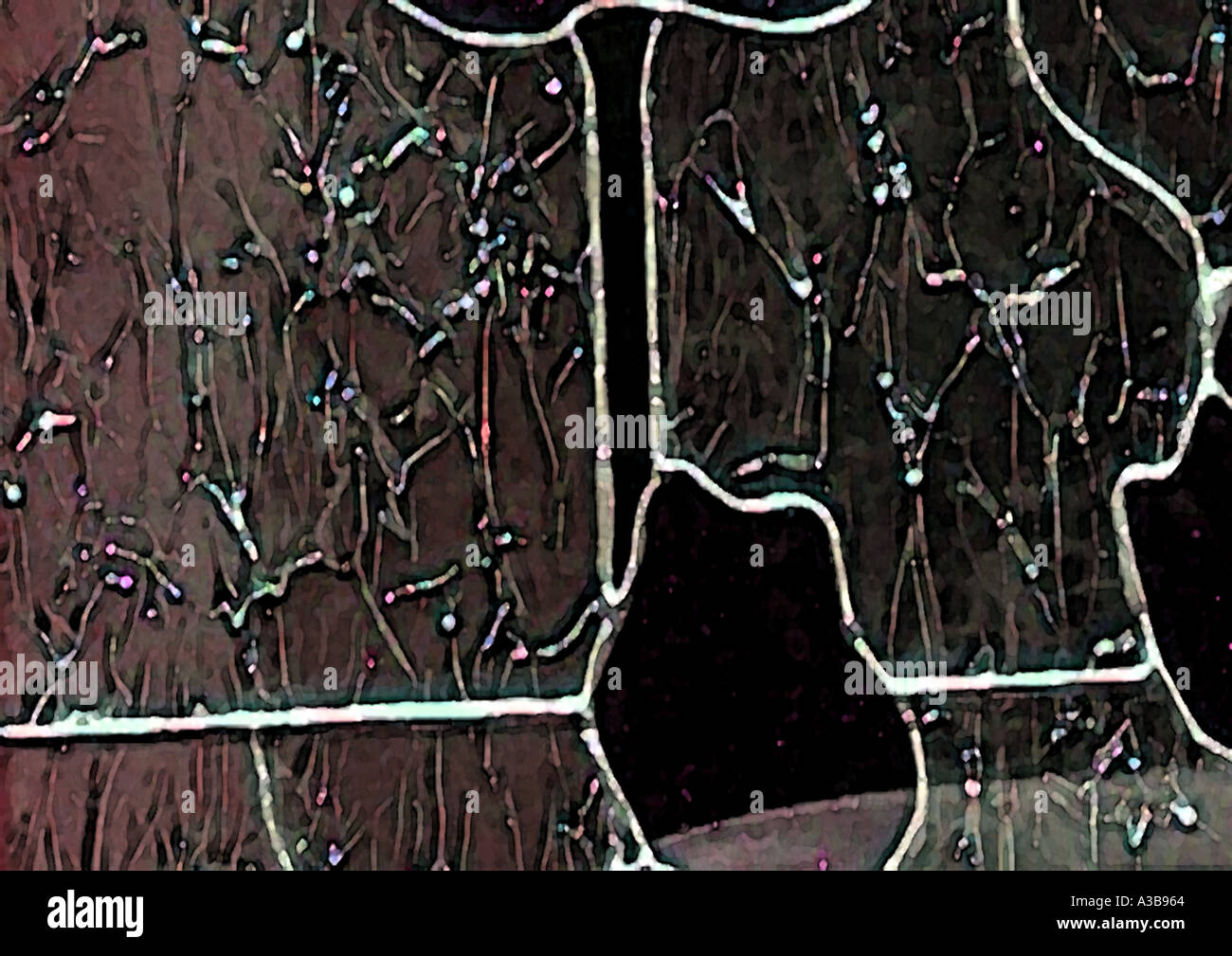 Behind Stained Glass Stock Photo - Alamy