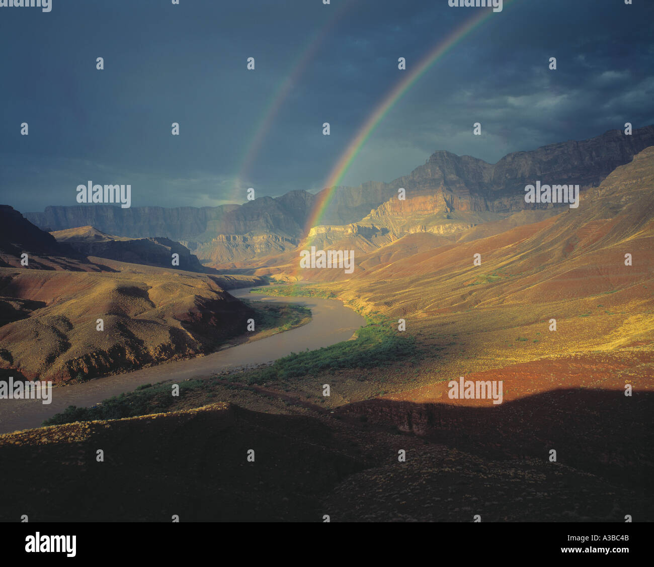 Double Rainbow Grand Canyon National Park Arizona Stock Photo - Alamy