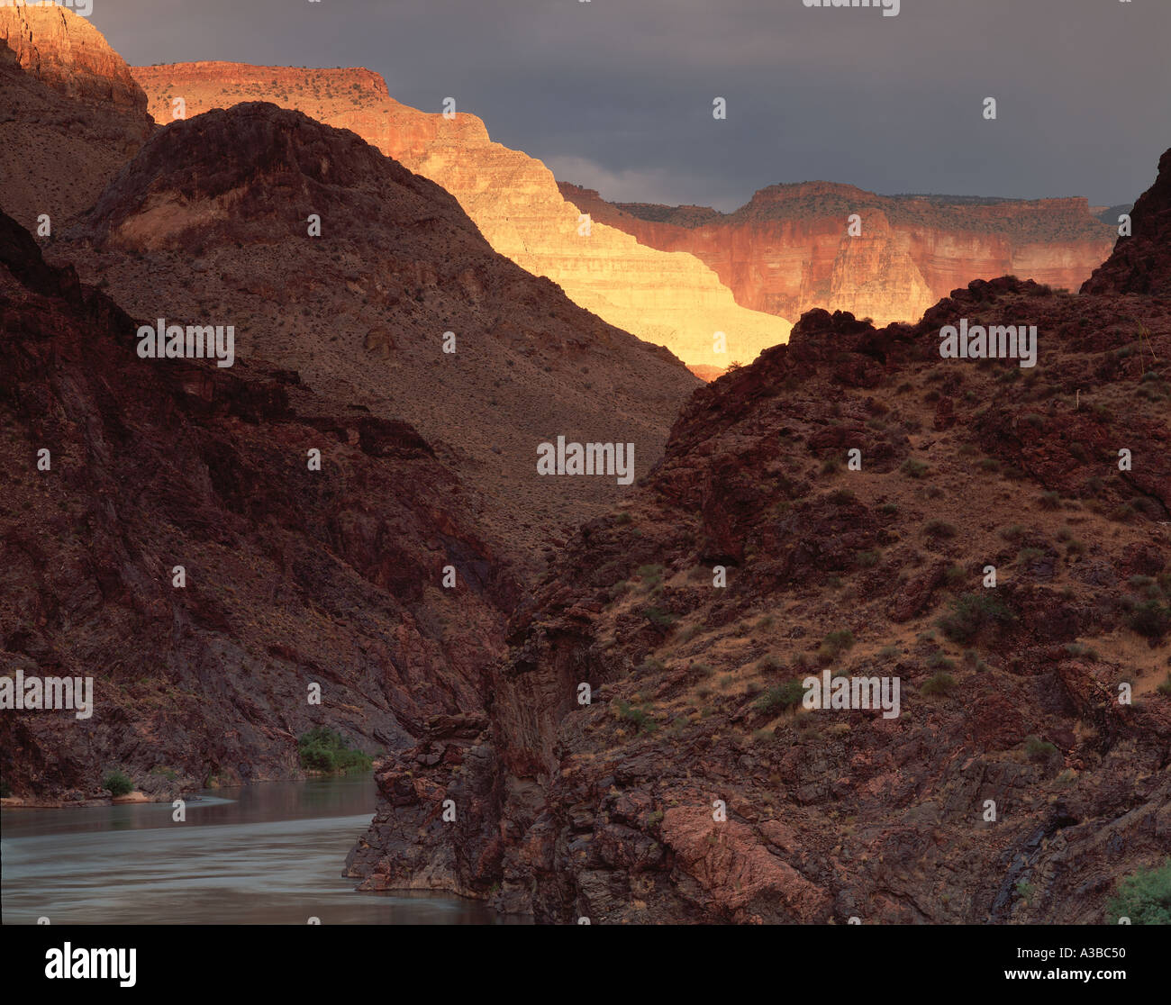 Stormlight in Middle Granite Grand Canyon National Park Arizona