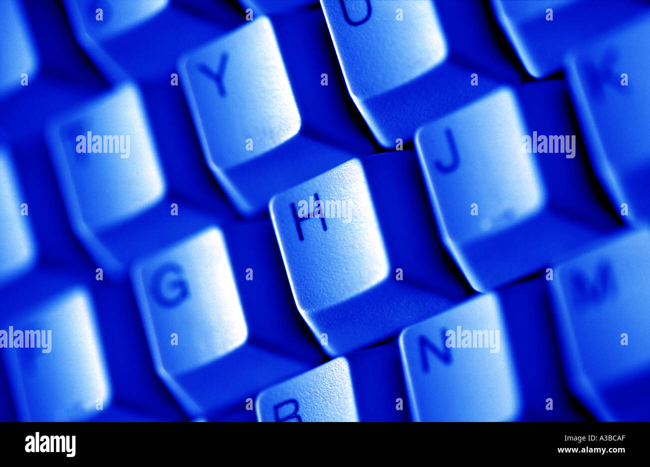 Blue computer keyboard hi-res stock photography and images - Alamy