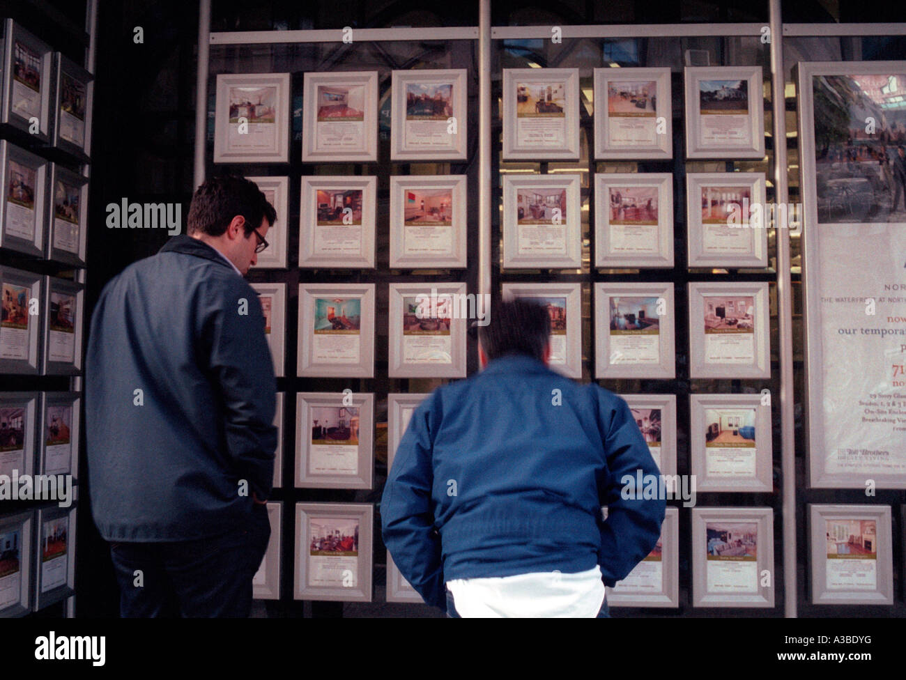 Real Estate brokers office in New York City Stock Photo Alamy