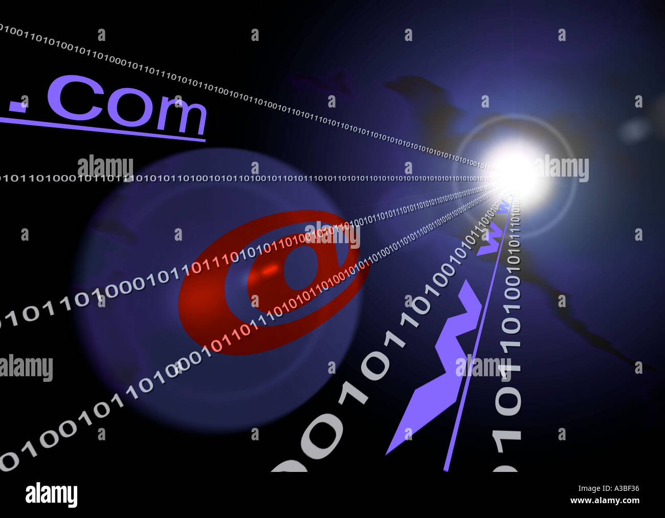 Abstract High tech world binary world Stock Photo
