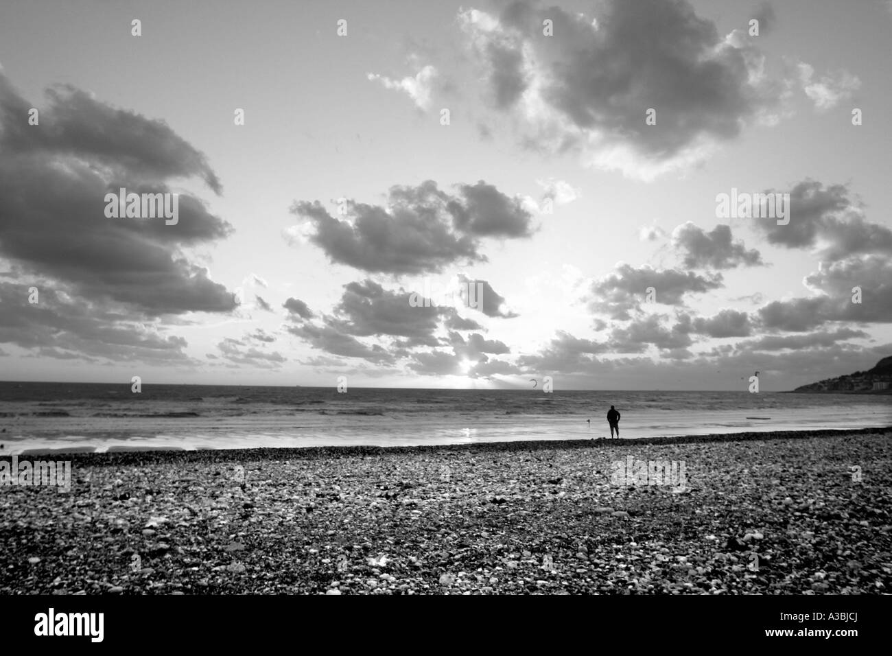 Sunsets and sunrise Black and White Stock Photos & Images - Alamy