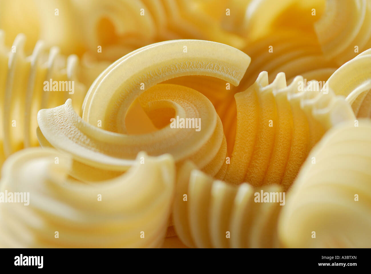 close up of italian lanterne pasta Stock Photo - Alamy