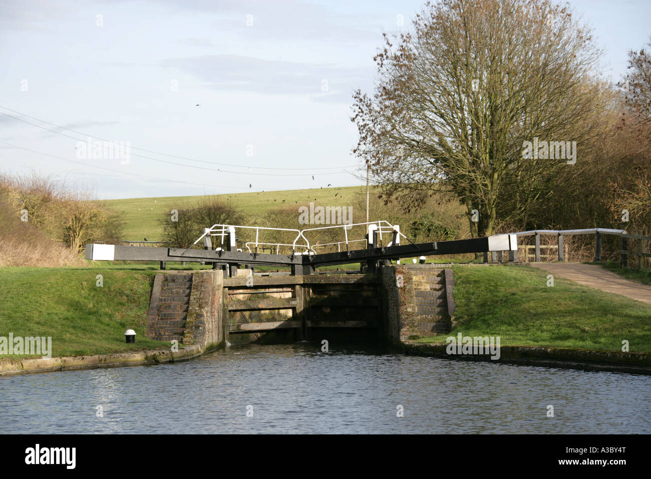 Marsworth Lock Near Tring Reservoirs on the Hertfordshire