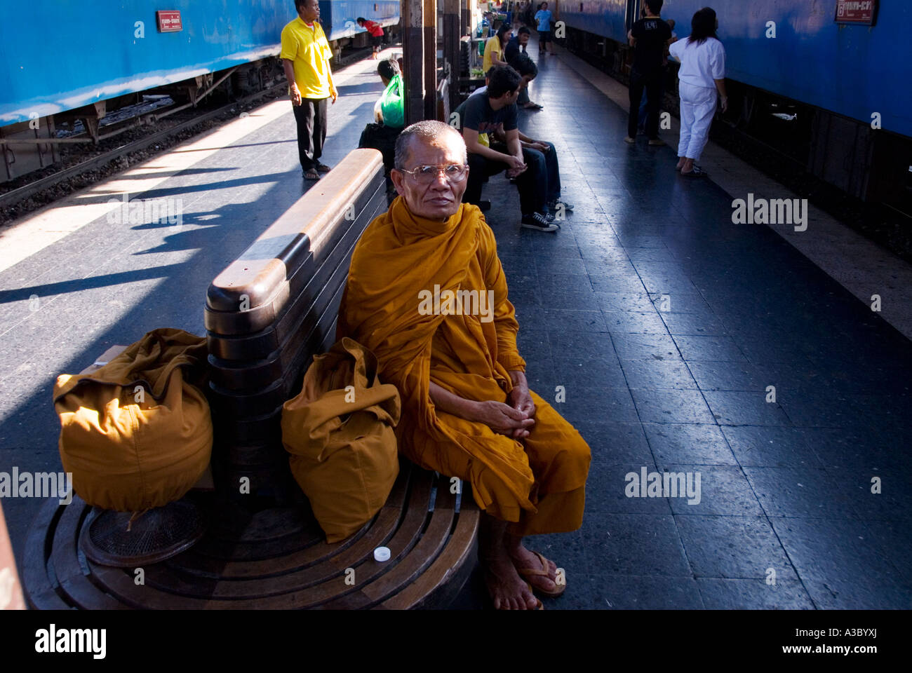 Hua Lamphong Railway Station located in Bangkok, Thailand Stock Photo