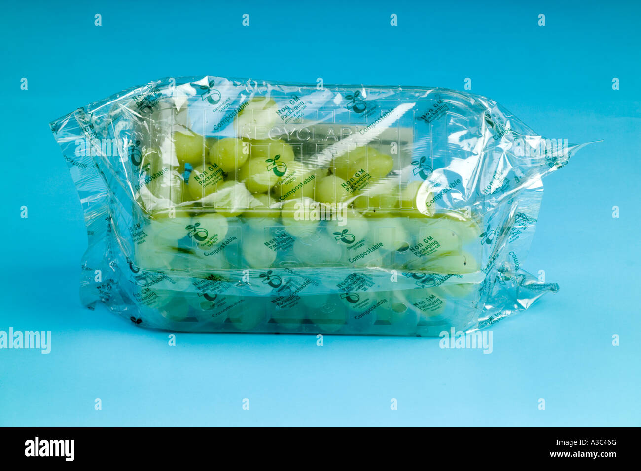 Compostable grape packaging from a non GM source Stock Photo Alamy
