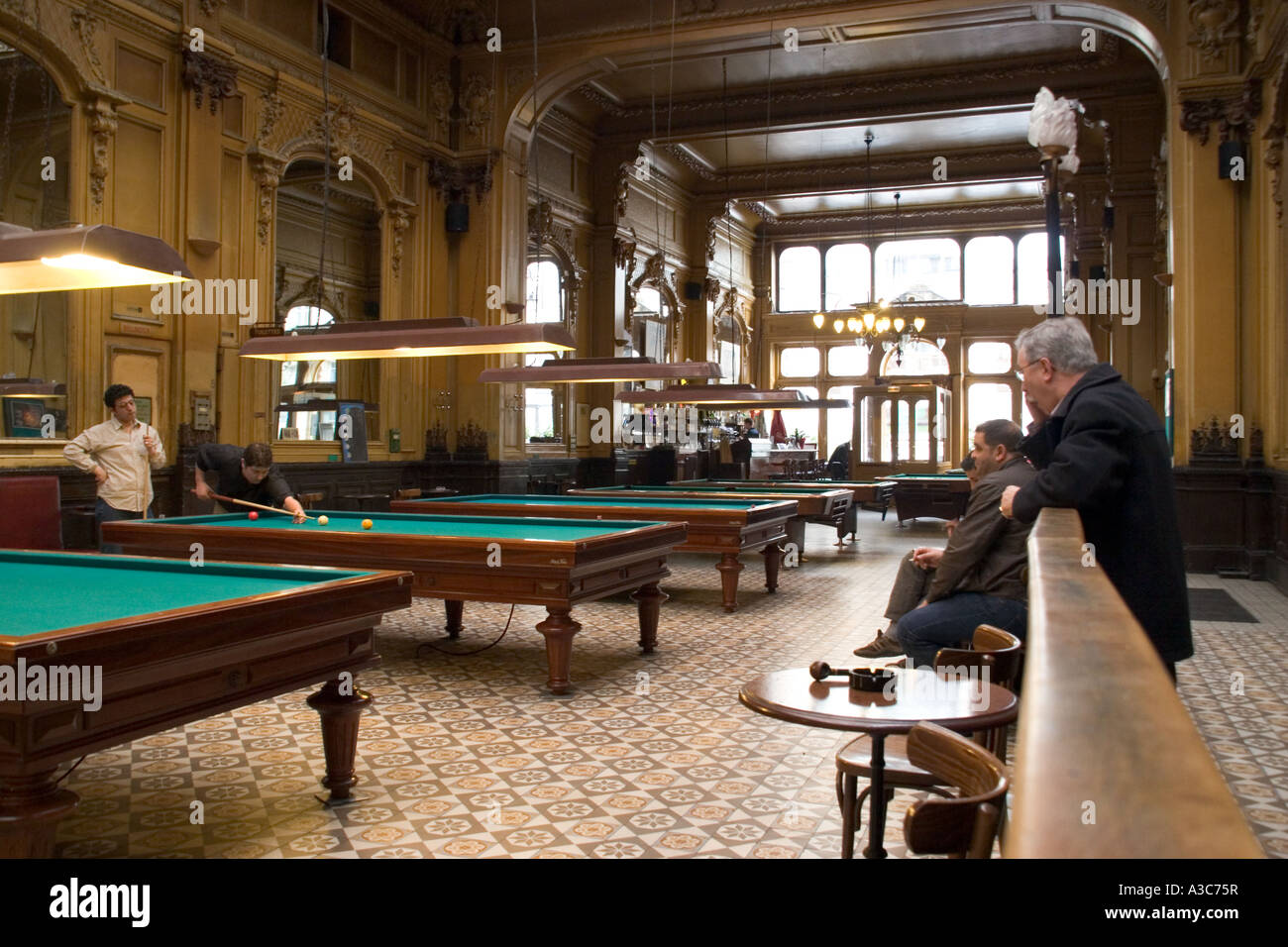 Académie de Billard 84 rue de Clichy in Paris France Stock Photo - Alamy