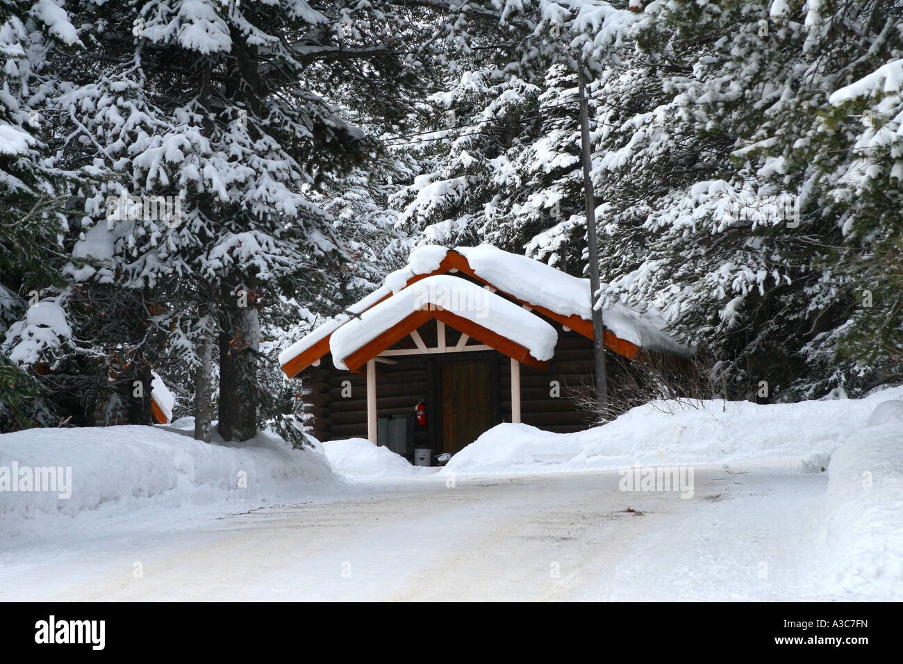 CABINS LOGING; STORM MOUNTAIN CABINS; Banff National Park, Alberta
