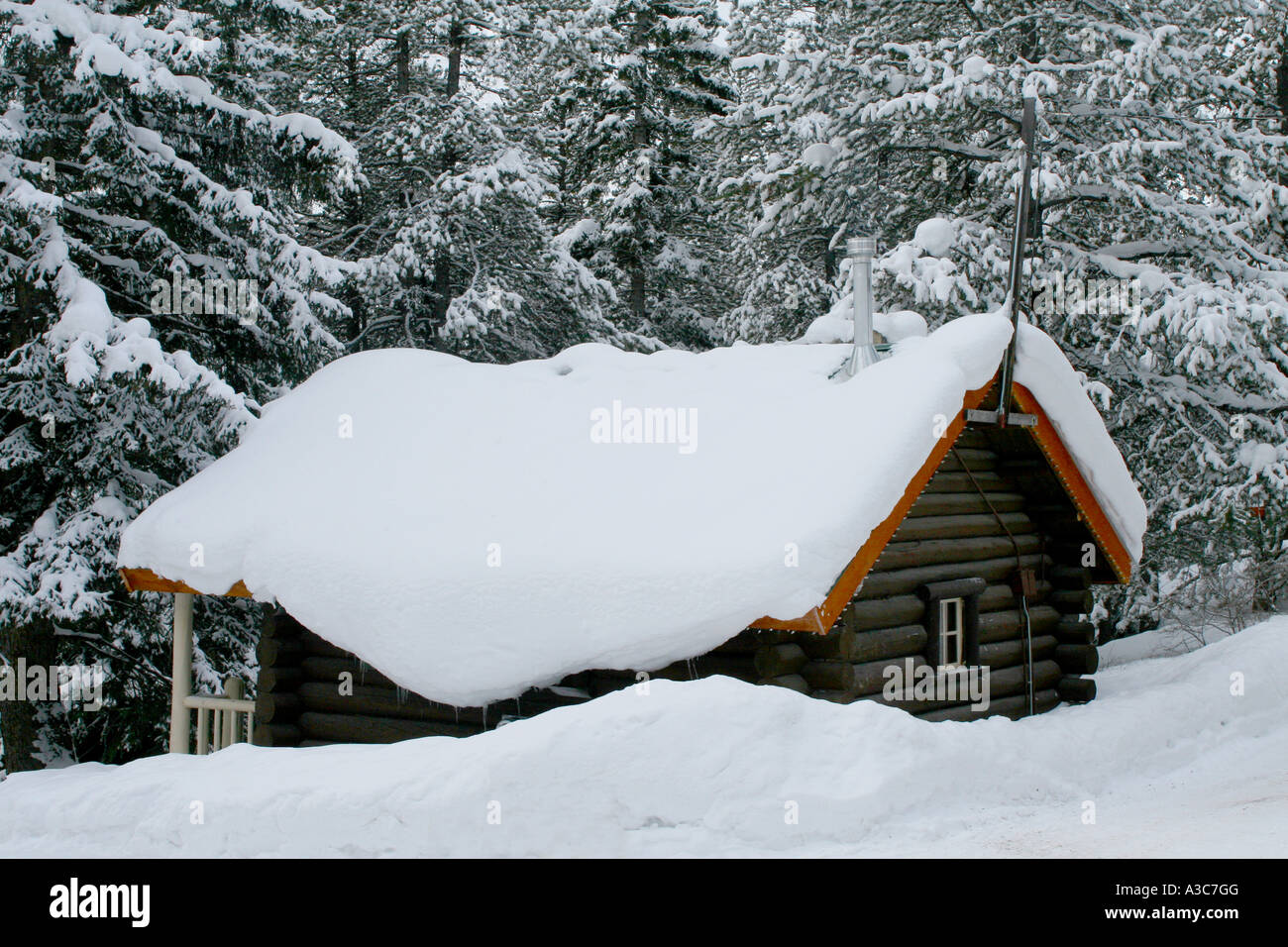 CABINS LOGING; STORM MOUNTAIN CABINS; Banff National Park, Alberta