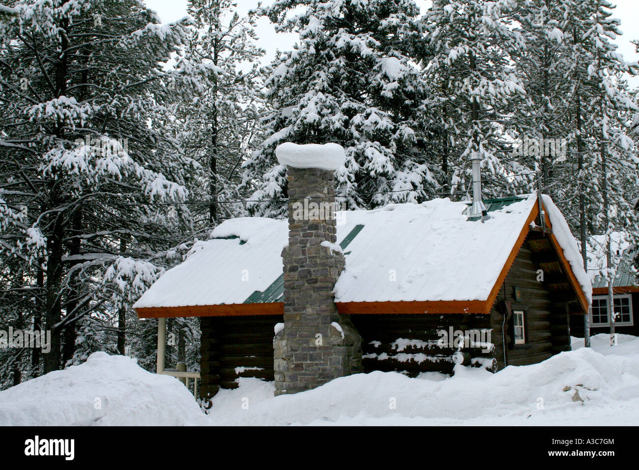 CABINS LOGING; STORM MOUNTAIN CABINS; Banff National Park, Alberta