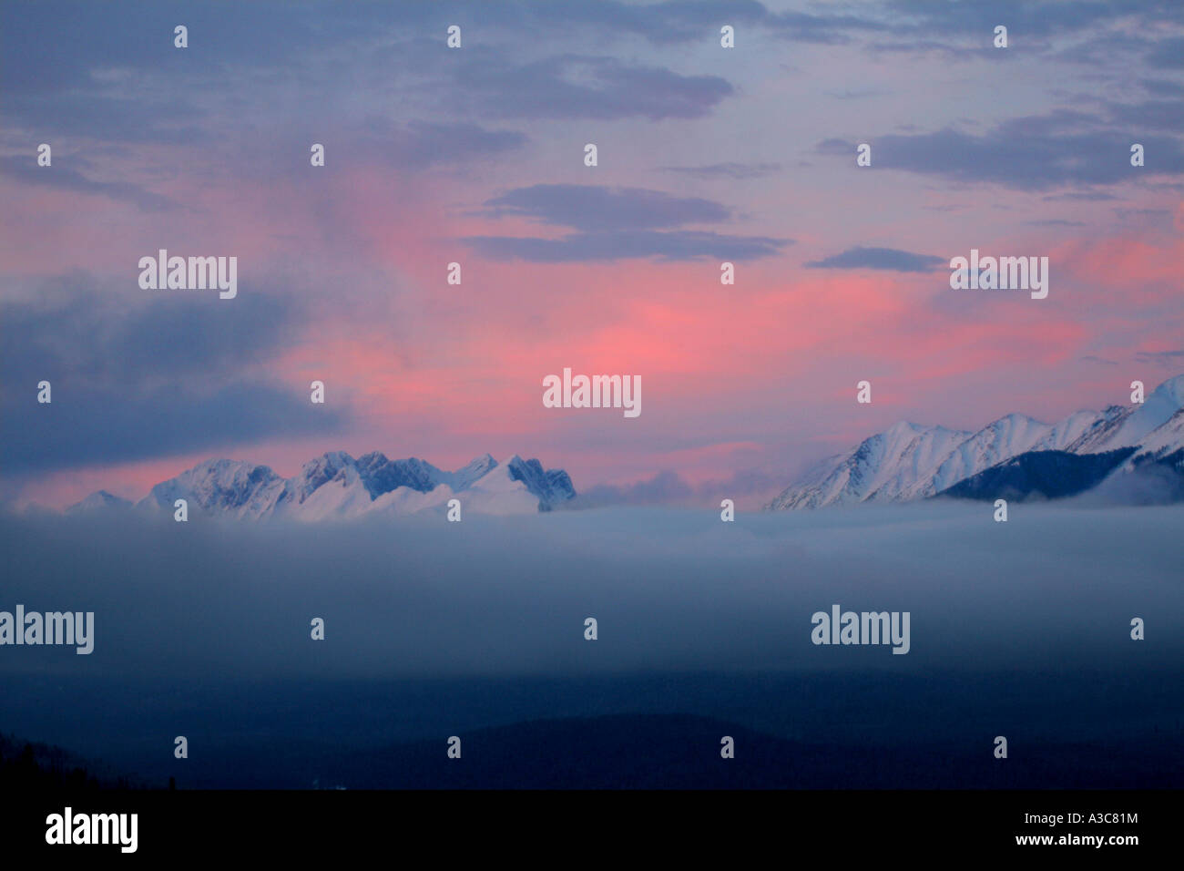 Sunrise in the Canadian Rockies Stock Photo - Alamy