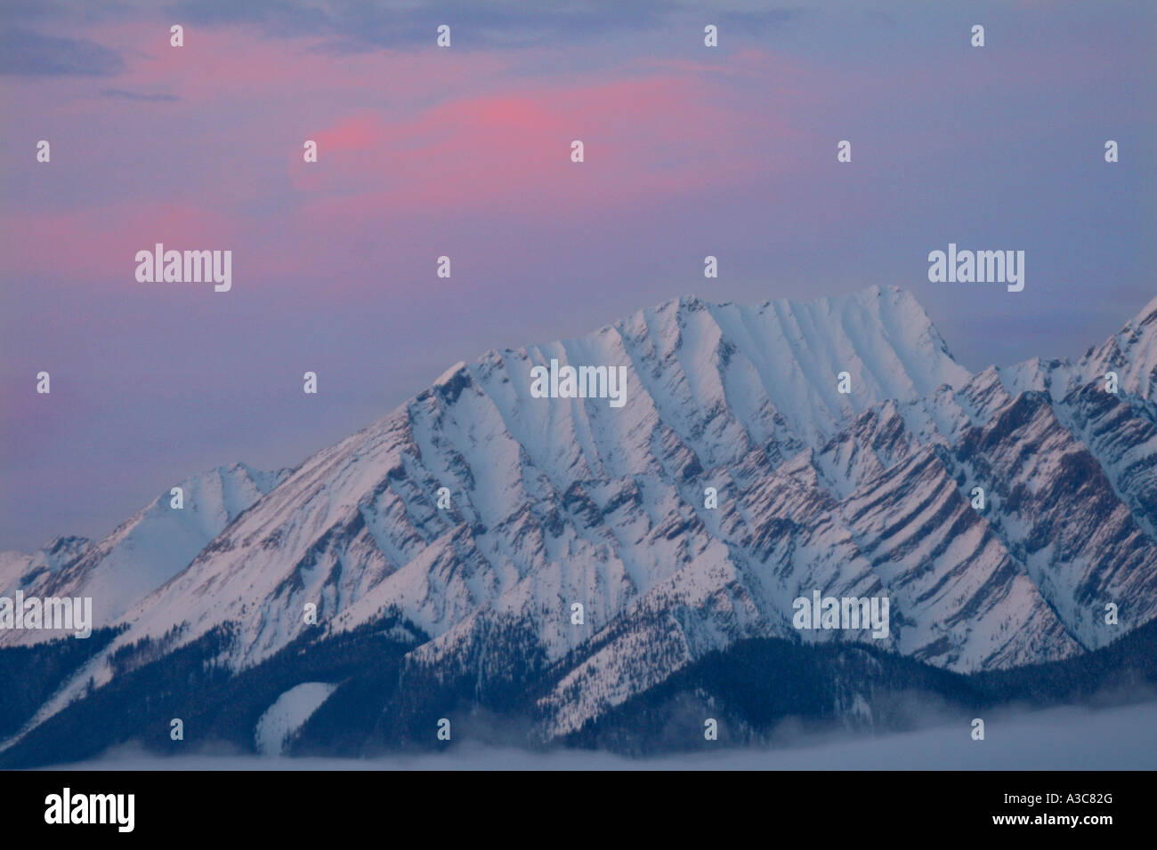 Sunrise in the Canadian Rockies Stock Photo - Alamy