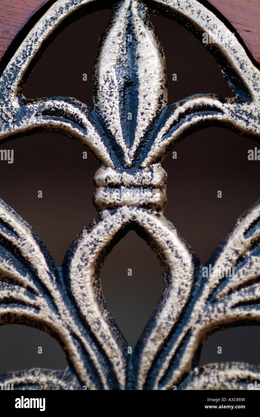 metal garden chair back Stock Photo - Alamy