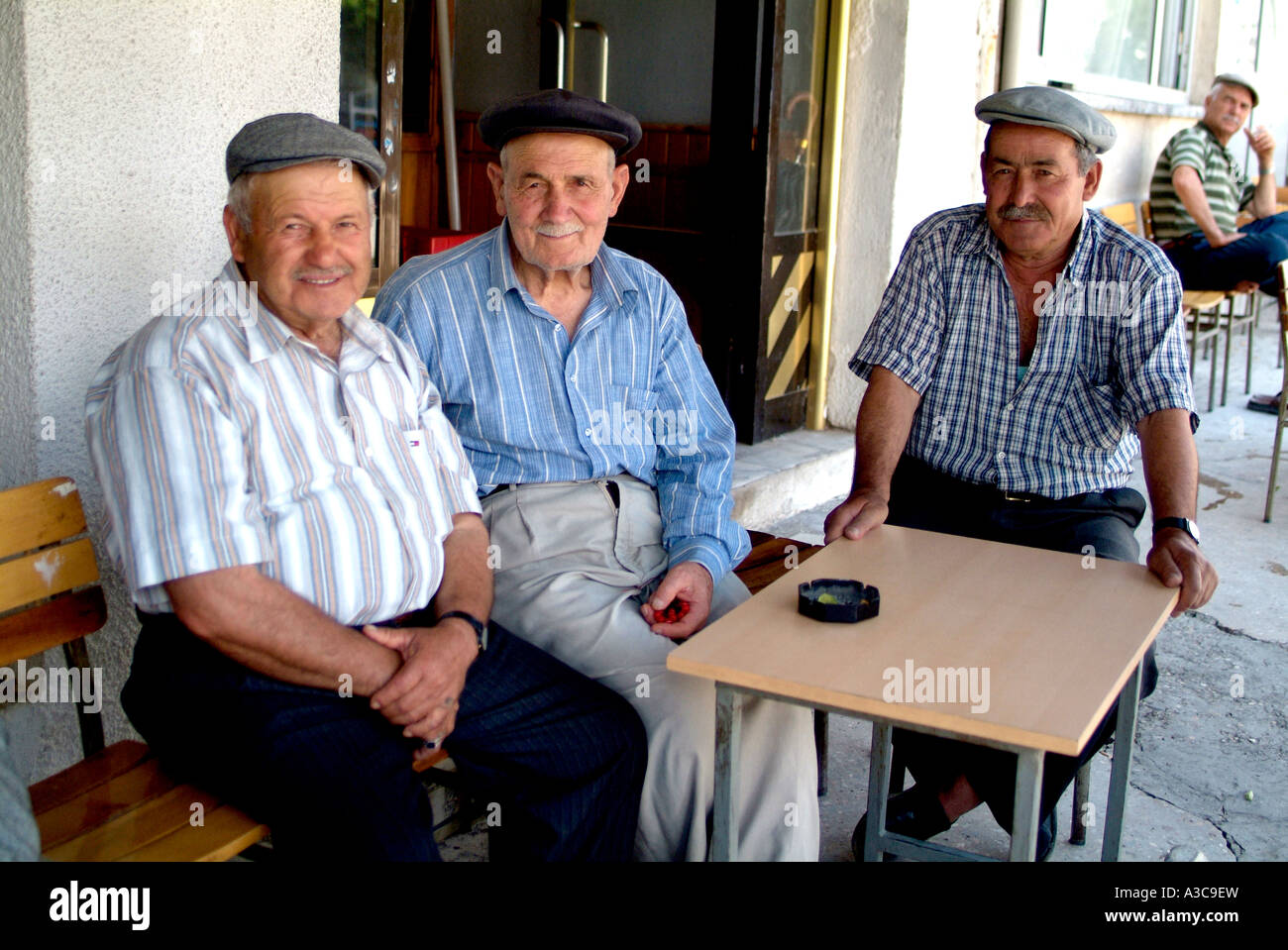 Turkish villagers Stock Photo