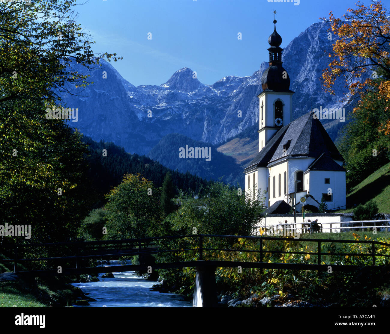 Church in Ramsau, Germany Stock Photo