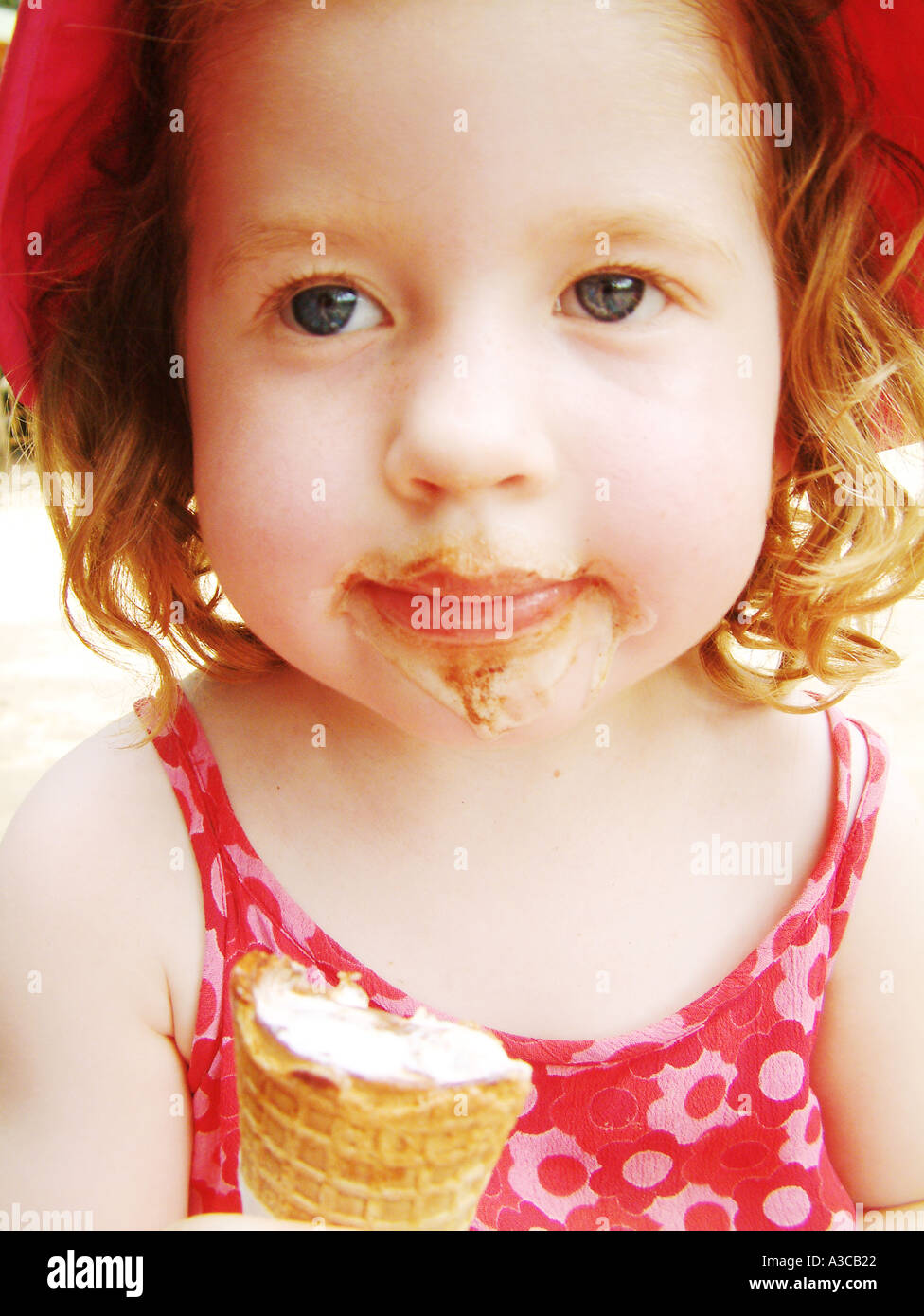 Girl chocolate icecream hires stock photography and images Alamy