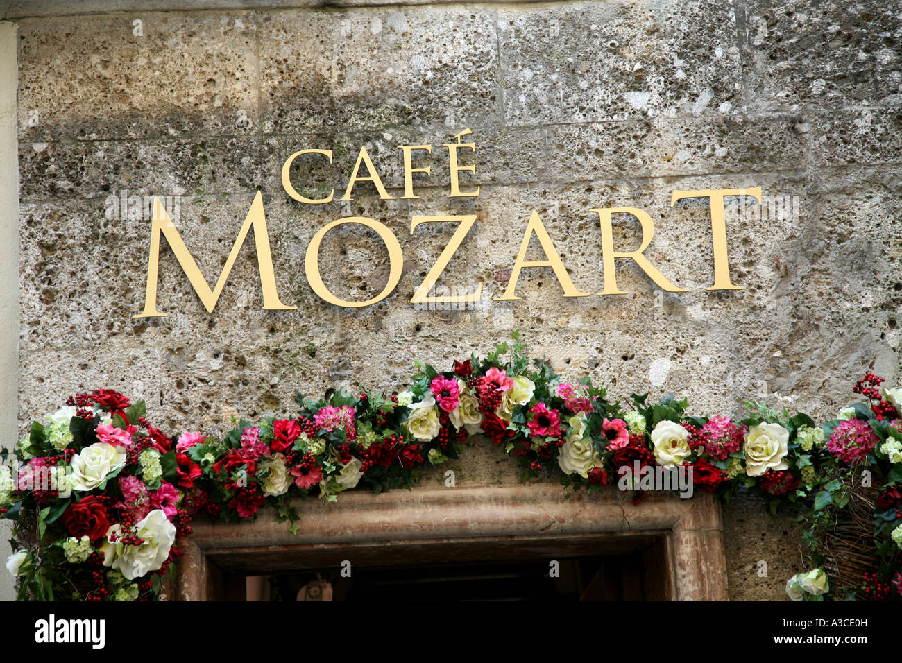 Mozart Café in St. Gilgen Austria Stock Photo Alamy
