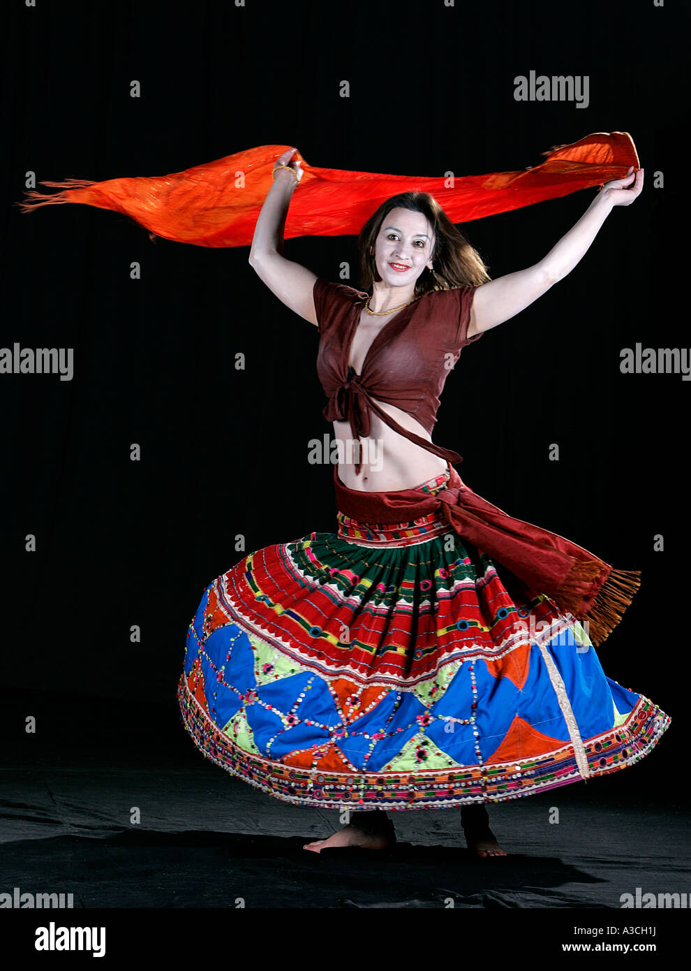 Indian dancer costume actress Stock Photo Alamy