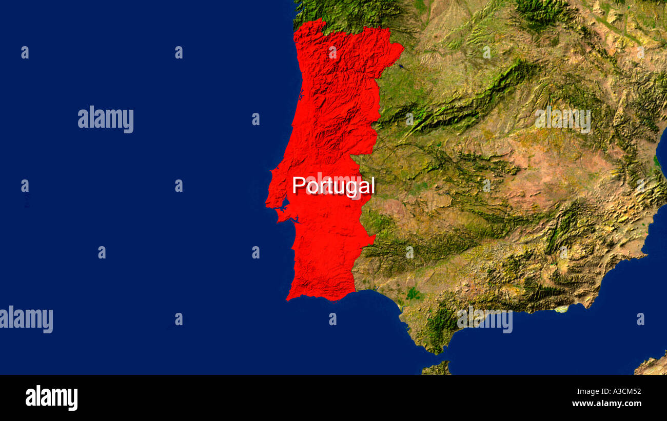 Portugal Map and Satellite Image - GIS Geography