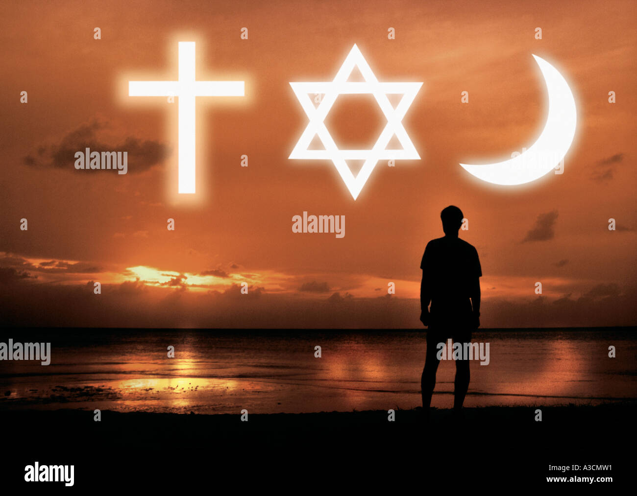 World religions Stock Photo
