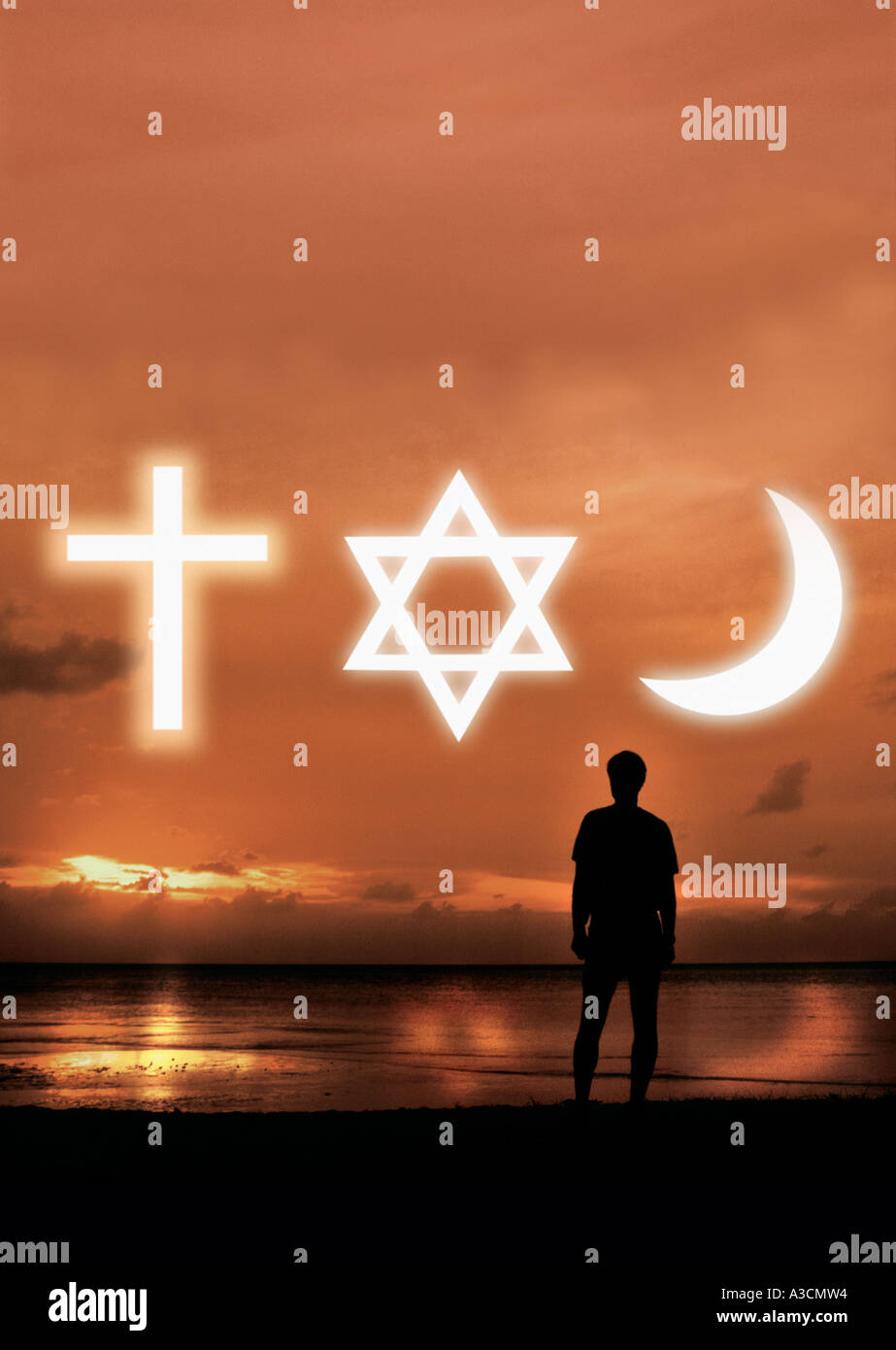 World religions Stock Photo