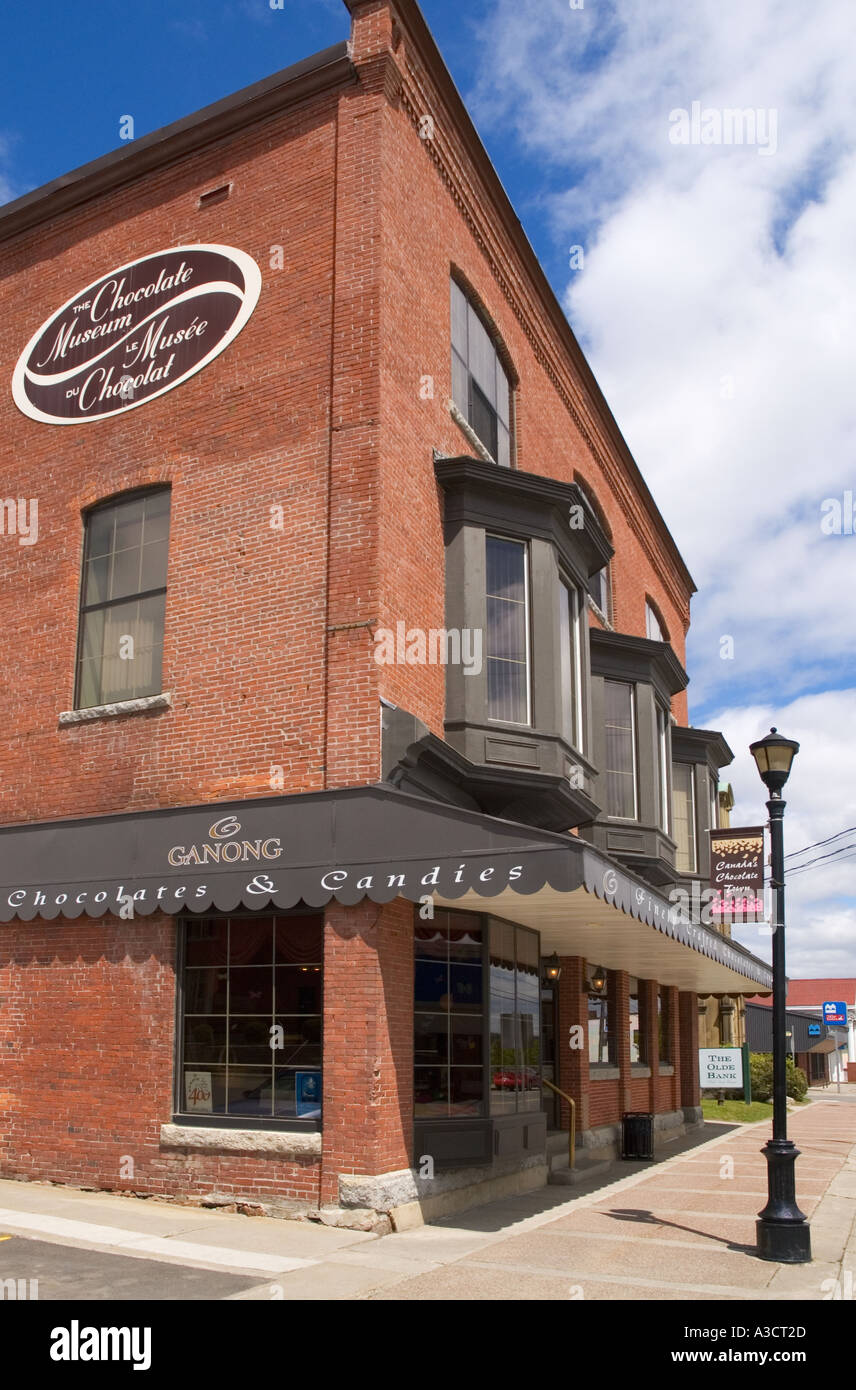 Canada New Brunswick St Stephen Ganong Chocolate Museum exterior Stock Photo Alamy
