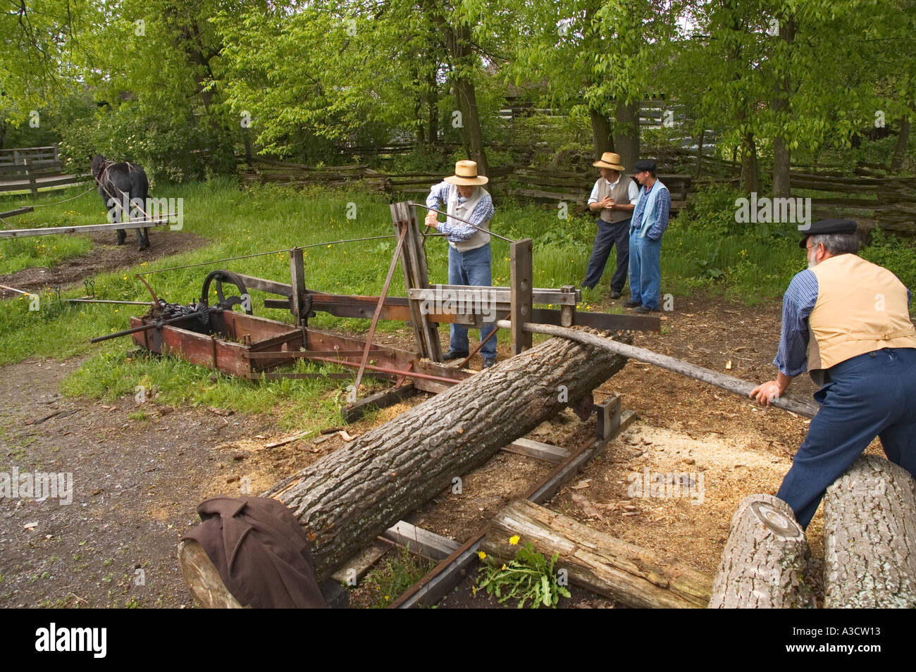 Canada Ontario Upper Canada Village living history museum circa 1860s