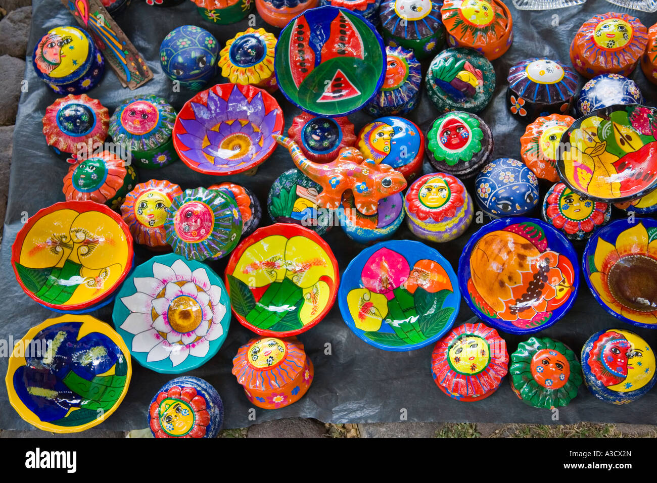 Ceramics in market Stock Photo Alamy