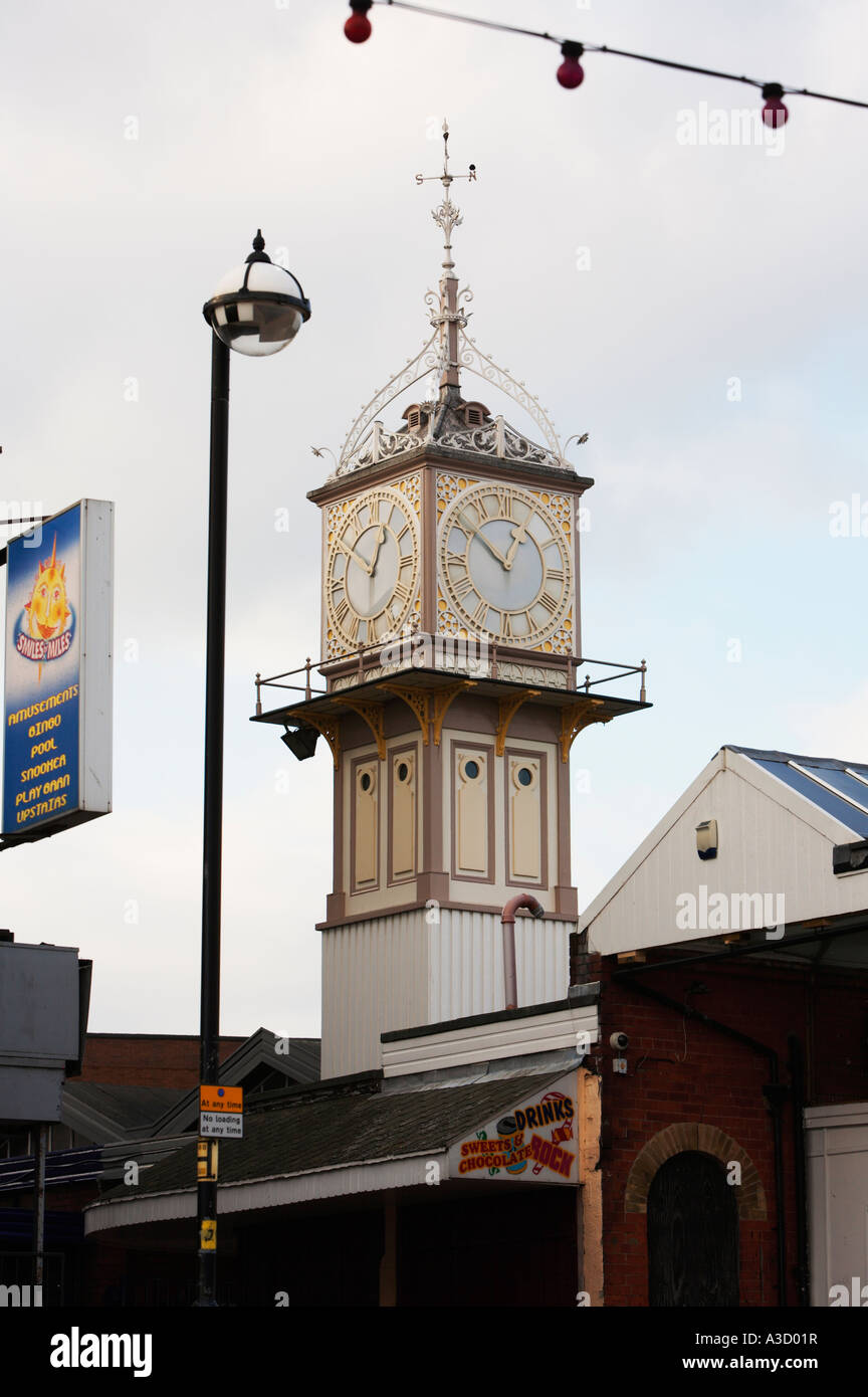 Clock Tower at Cleethorpes Lincolnshire England UK Stock Photo
