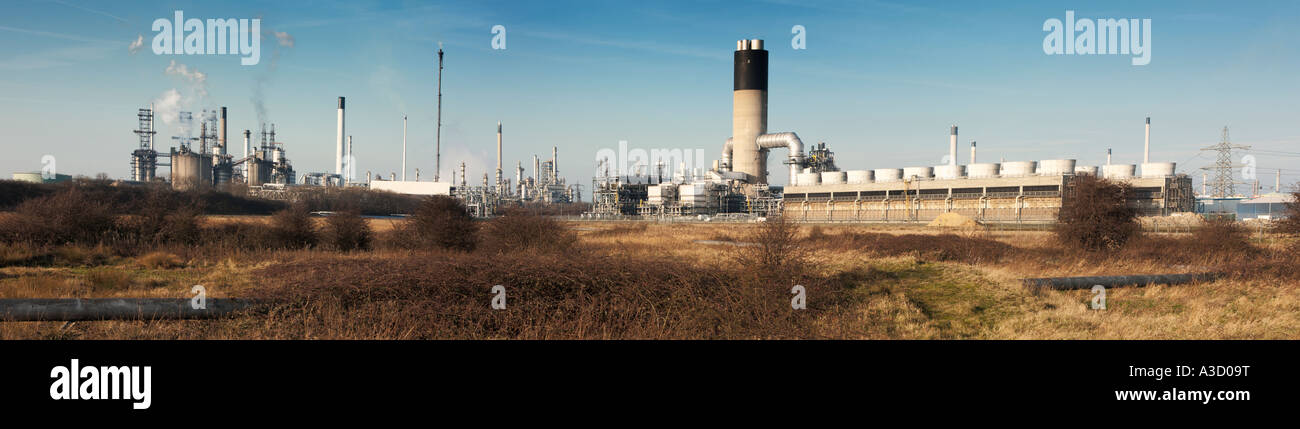 Conoco Phillips Humber Oil Refinery at South Killingholme, Immingham, Lincolnshire England UK Stock Photo