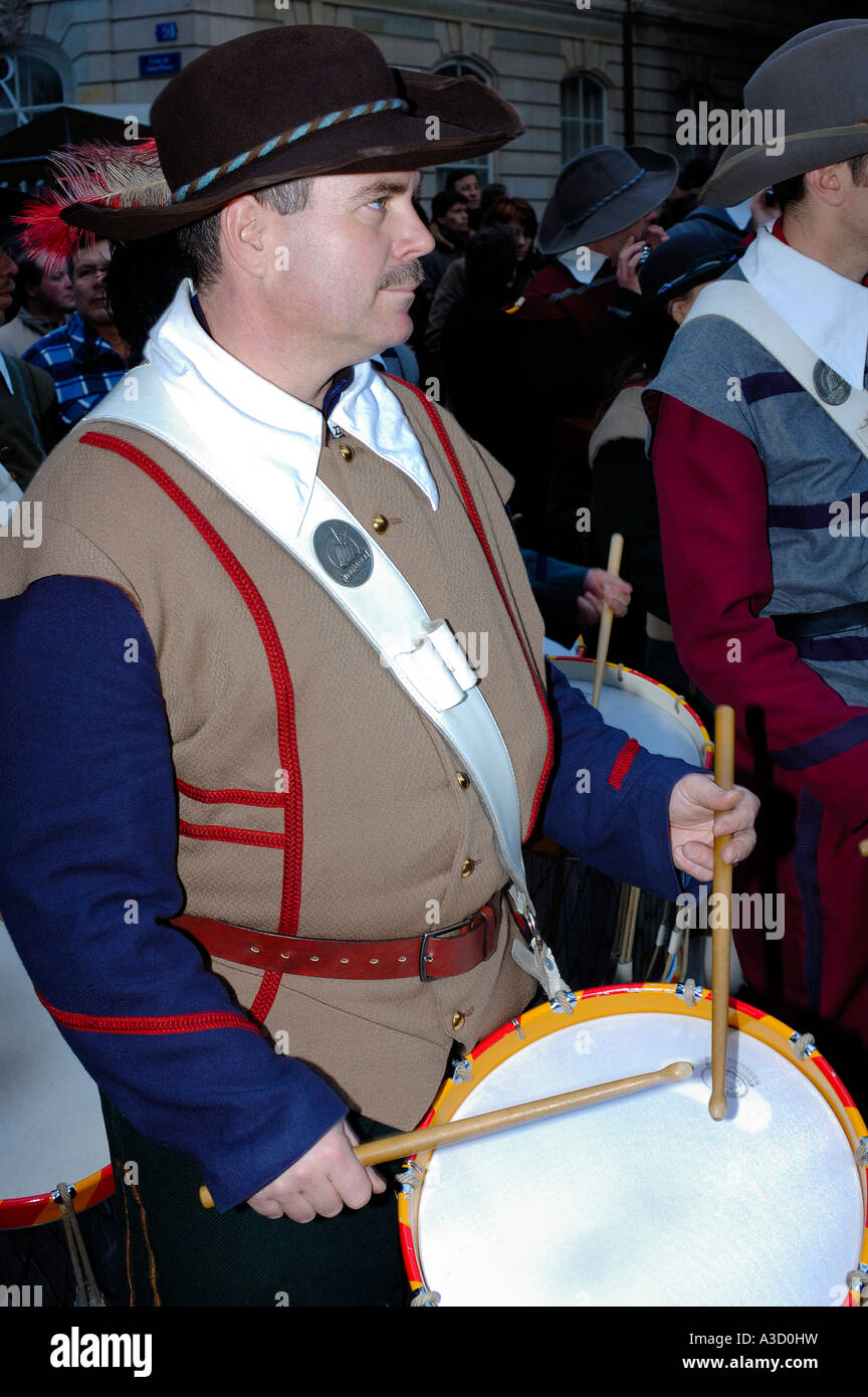 Drummer at the Escalade Stock Photo
