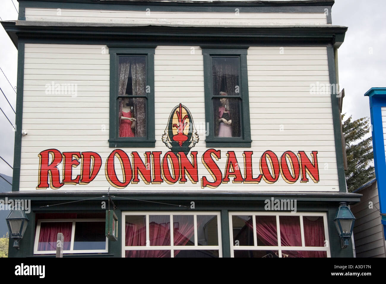 Infamies or famous Red Onion Saloon and brothel in Skagway;Alaska;USA Stock Photo