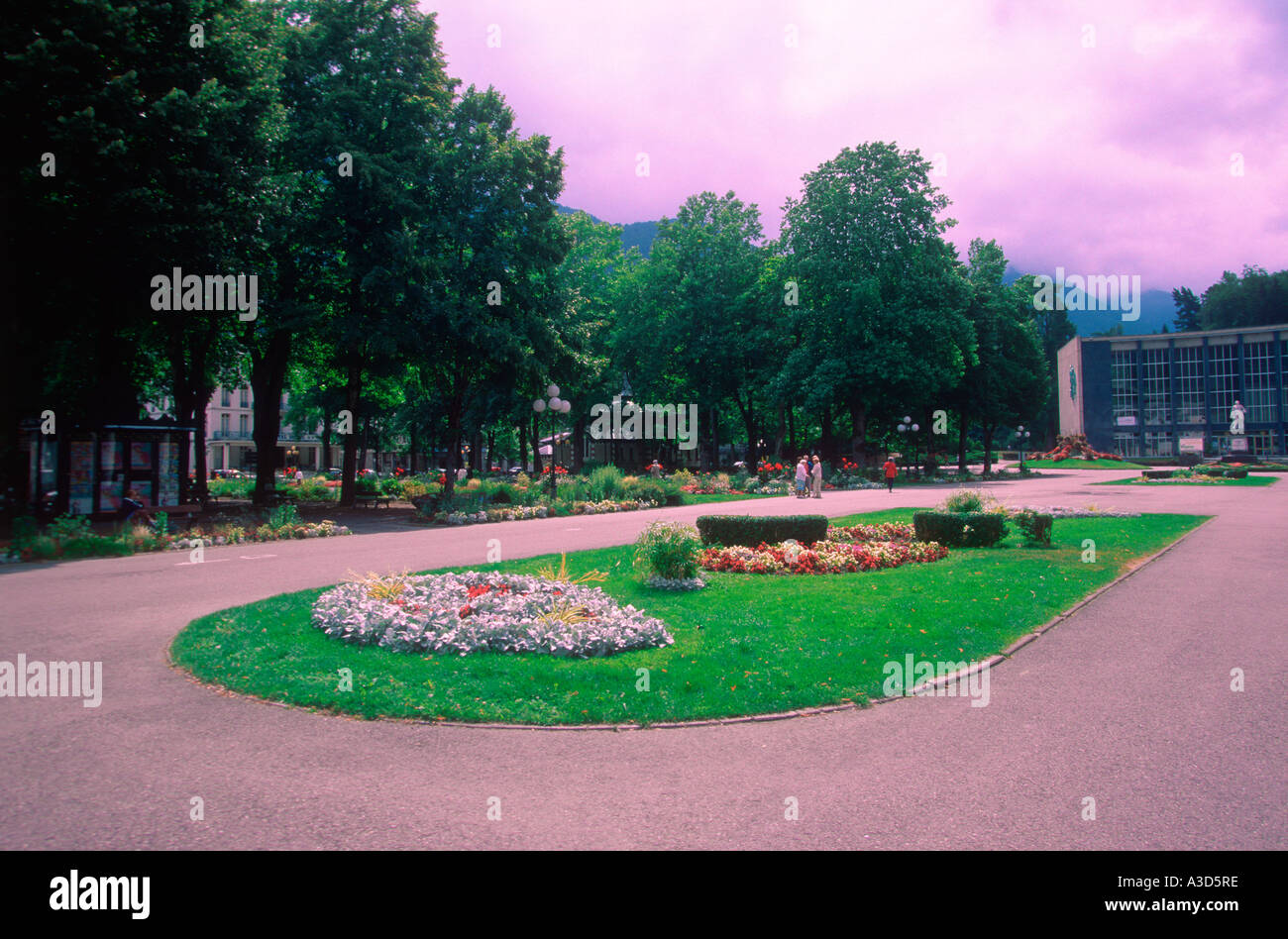 Spa Gardens. Bagneres de Luchon. Pyrenees. France Stock Photo Alamy