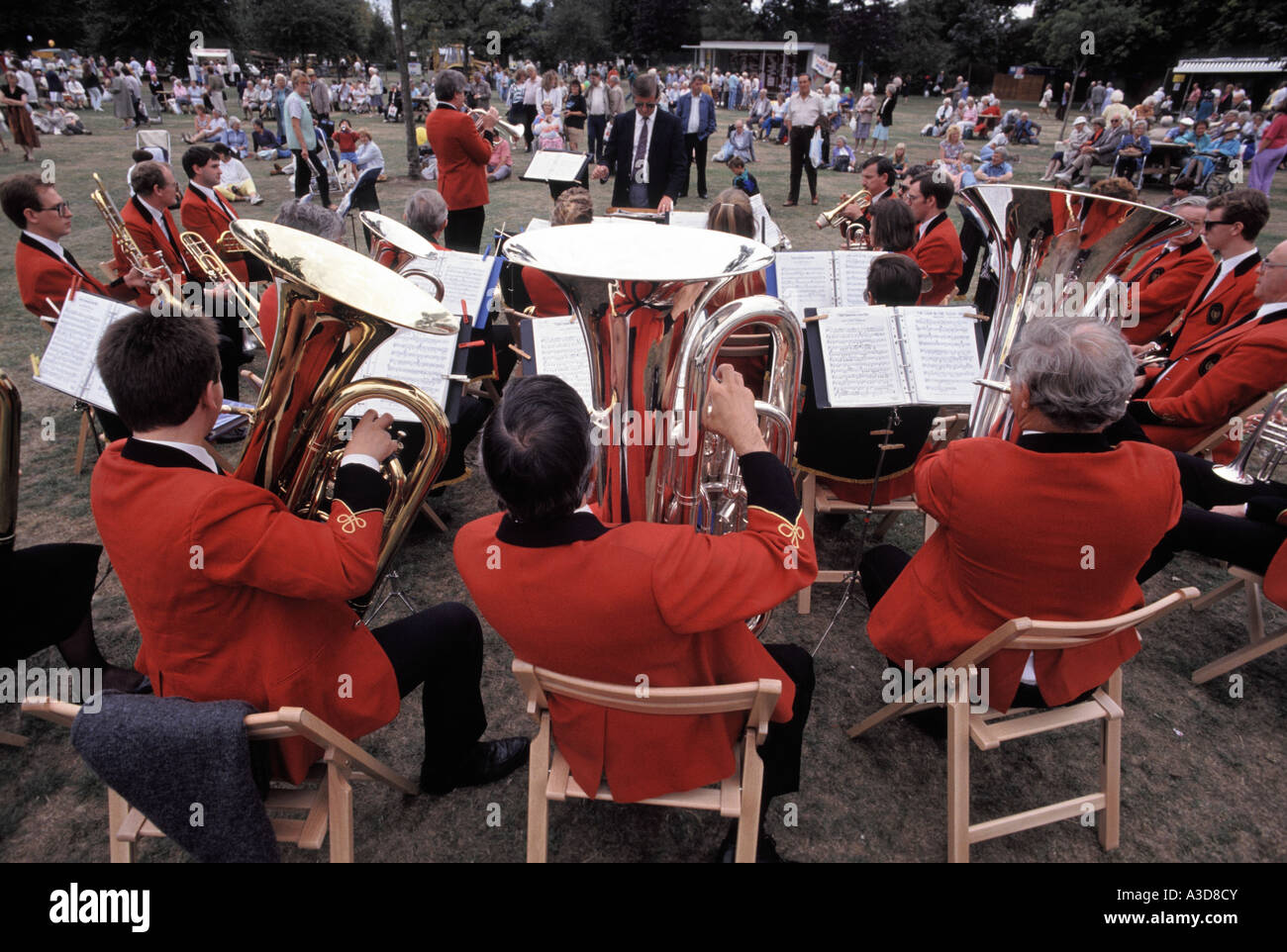 Brass Band English County Show Cumbria Stock Photo