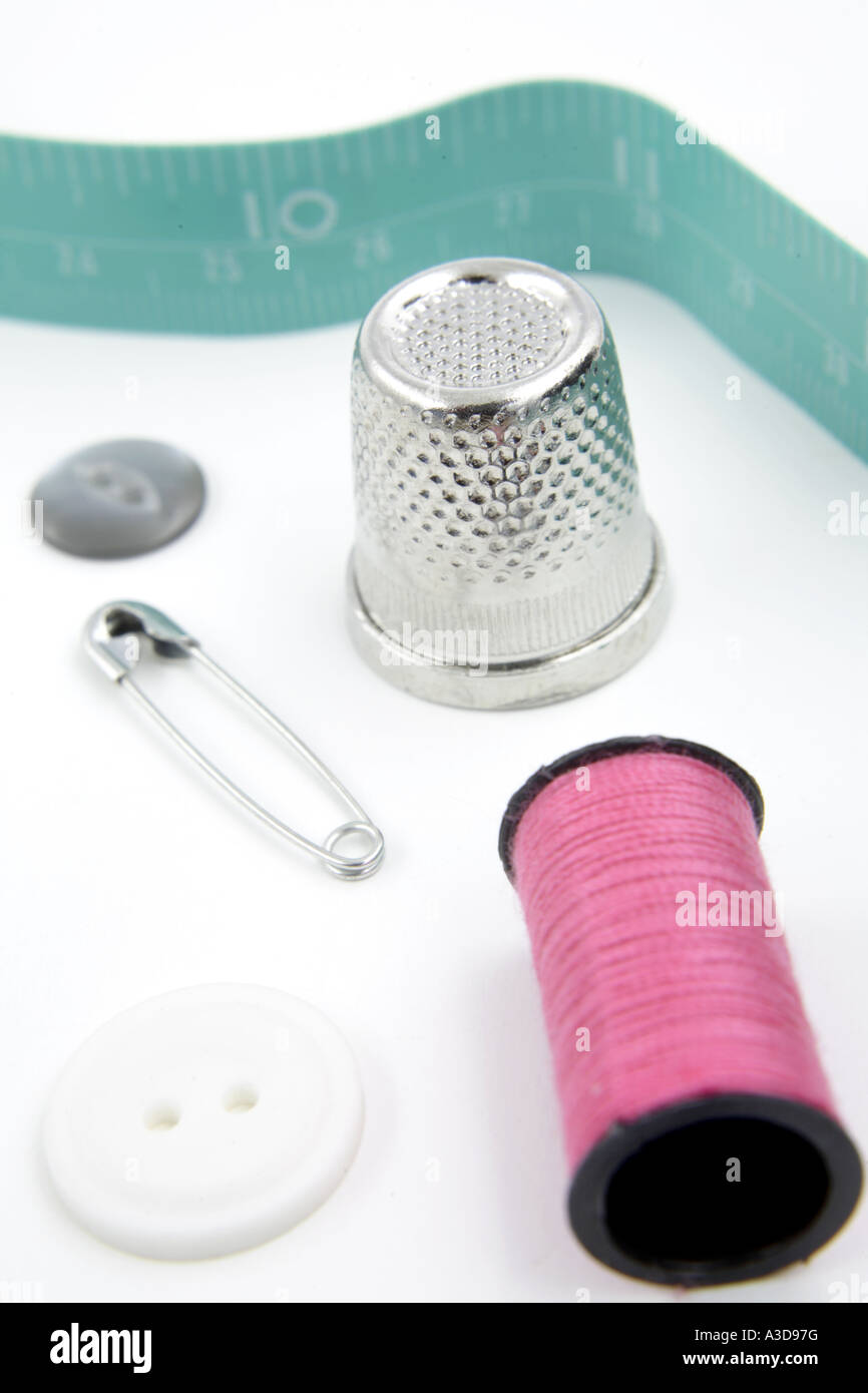 Sewing still life Stock Photo Alamy